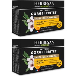 Herbesan Pastilles Manuka Cœur Fondant Iaa15+ - Boite de 16 billes