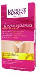 16 Bandes de Cire Froide Aisselles & Maillot - Boîte 16 bandes + 4 lingettes + 1 notice