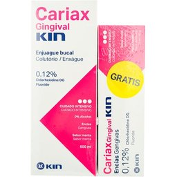 Kit de rinçage gingival + dentifrice Cariax