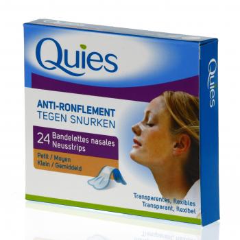 Bandelettes nasales anti-ronflement transparentes petites boite de 24