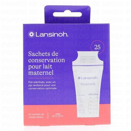 Sachets de conservation de lait maternel 25 sachets