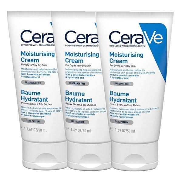 Soins Baume Hydratant Visage et Corps Peaux Sèches à Très Sèches Lot de 3 x 50ml