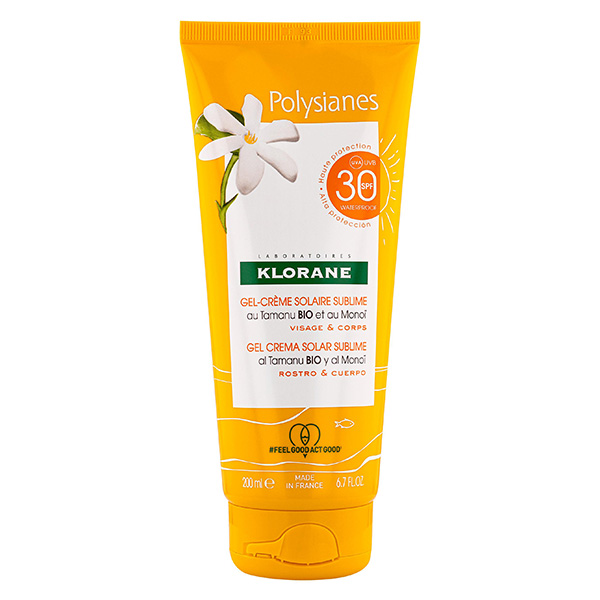 Monoï & Tamanu Gel Crème Solaire Sublime Visage et Corps SPF30 200ml