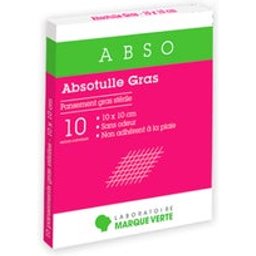 Absotulle Gras Pansements 10x10cm 10uts