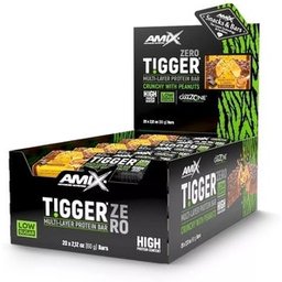 Tigger Zero Protein Bar Crema de Cacahuete Caramelo 20x60g