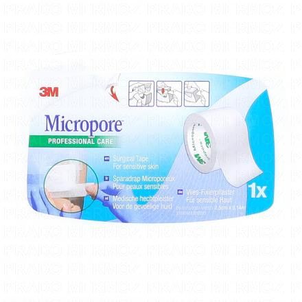Micropore - géant blanc dévidoir de 25mm x 9,14m