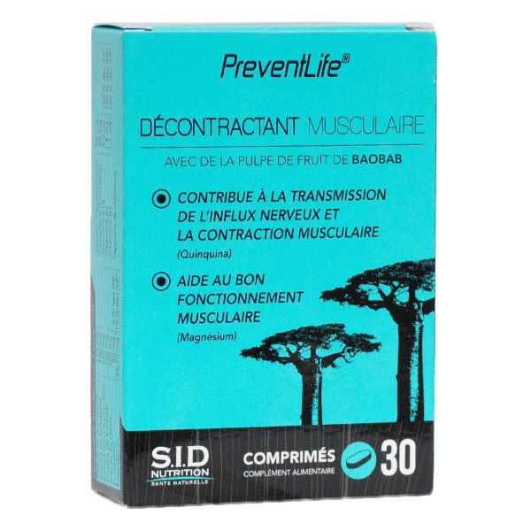 Prevent Life Décontractant Musculaire 30 comprimés