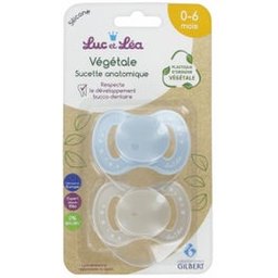 Vegetal Chupete Anatómico 0-6 Azul 2uds
