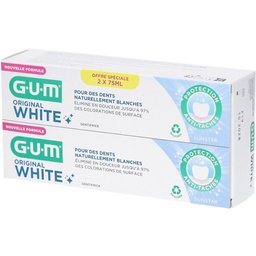 GUM Original White Dentifrice Lot de 2 x 75 ml