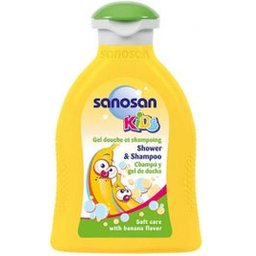 Shampooing et gel pour enfants à la banane 200ml