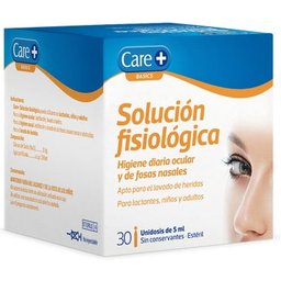 Solution physiologique Care+ 30 doses uniques 5ml