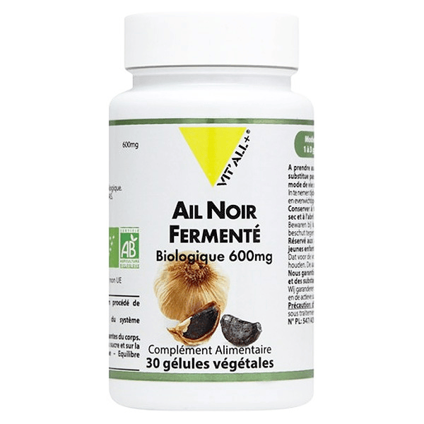 Ail Noir Fermenté 600mg Bio 30 gélules végétales