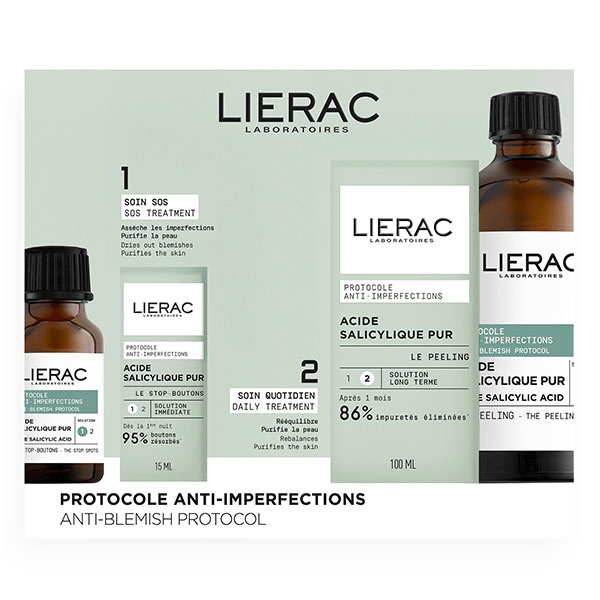 Coffret Stop-Boutons 15ml + Peeling Anti-Imperfections 100ml