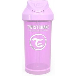 Gobelet violet avec paille 360ml