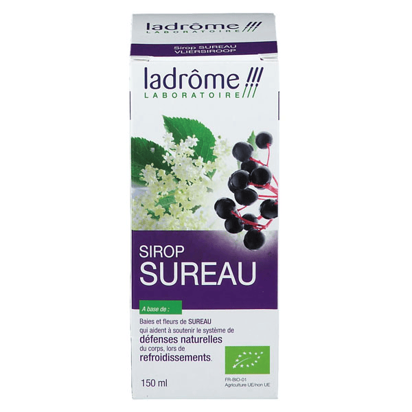 À Base de Plantes Fraîches Sirop de Sureau Bio 150ml