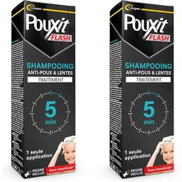 - Flash - Shampooing anti-poux et lentes - Agit en 1 application de 5 minutes seulement1 - Traitement du cuir chevelu - 100 ml