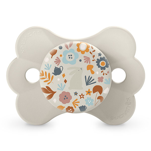 Suavinex, Wonderland, Sucette symétrique SXPro 0/6mois - Wonderland Beige