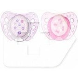 Chicco™ Mannequin anatomique en caoutchouc 0m+ rose 2 pcs