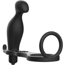 Anal Plug avec Anneau En Silicone Noir 1ut