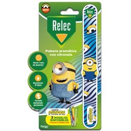 Pulsera Antimosquitos Minions Estampado Azul