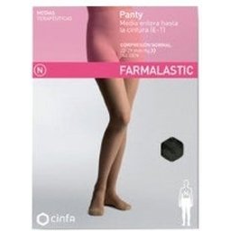 Panty-half waist-high (E-T) Compression Normale Noir TXL