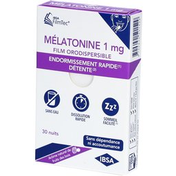 Mélatonine film orodispersible 1 mg