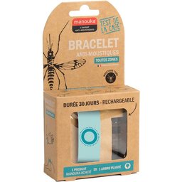 Bracelet Anti-Moustiques Uni Turquoise