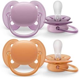 Chupete Ultra Soft 6-18m Rosa 2uds