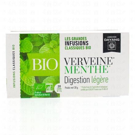 Verveine menthe bio 20 sachets