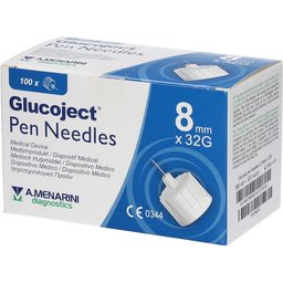 Glucoject® Aiguilles pour stylos 8 mm x 32G