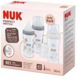 Lot de 3 Biberons Perfect Match 260 ml - Coffret 3 biberons de 260 ml