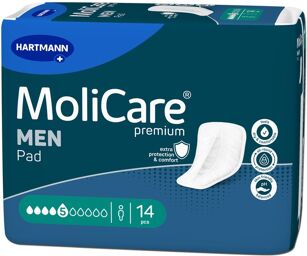 Molicare Premium Men Pads 5 gouttes - 12 paquets de 14 protections