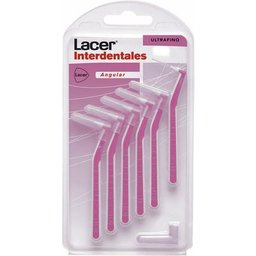 Brossettes Interdentaires Angulaires Extra Fines Roses 6 unités