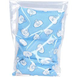 Herzzucker® Coussin Chauffant aux pépins de raisin 18 x 10 cm Motif mouton bébé