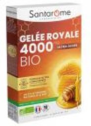 Ruche Royale Gelée Royale 4000 mg 10 Ampoules de 15 ml - Boîte 10 ampoules de 15 ml