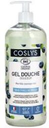 Gel Douche Douceur Myrtille Sauvage Tous Types de Peaux Bio 1 L - Flacon-Pompe
