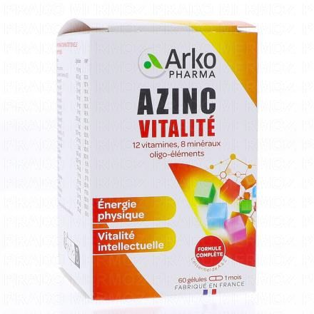 Azinc Forme et Vitalité boîte 60 gélules