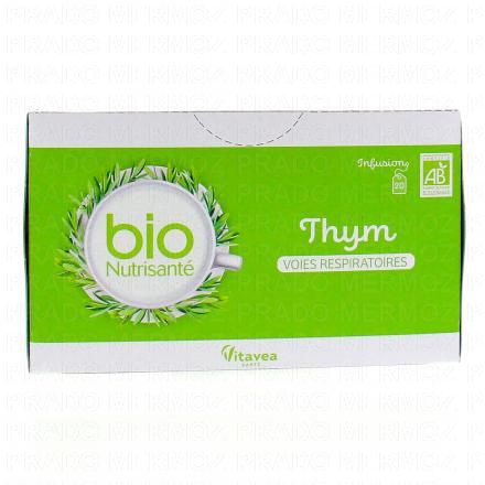 Infusions bio 100% naturelle infusion thym 20 sachets 20 sachets