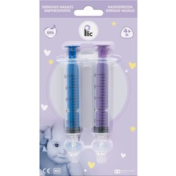 Seringue Nasale Bébé Bicolores 2uts