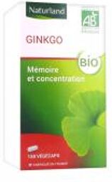 Supreme Health Ginkgo Biloba Bio 180 Capsules végétariennes - Boîte 150 Végécaps