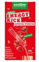 Superfood Hydratation Energy Kick 10 Sticks de 4,5 g - Boîte