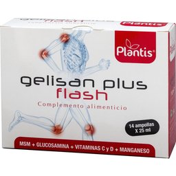 Gelisan Plus Flash Glucosamine + Curcuma + Msm 14 Ampoules