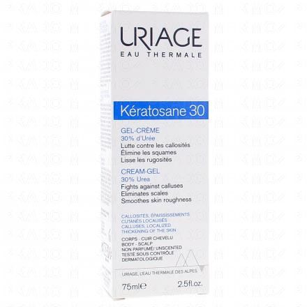 Keratosane 30 gel crème callosités et épaississement cutanés localisés tube 75ml