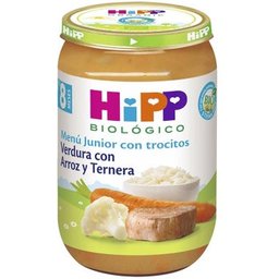 Potito Verdura con Arroz y Ternera 220g