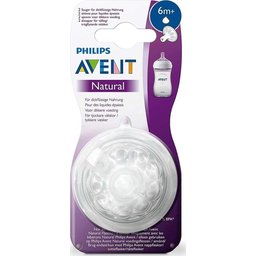 Tétine naturelle Avent liquides épais +6 mois 2 pcs