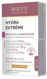Hydra Extrême Beauté & Hydratation Peaux Sèches ou Déshydratées 40 Gélules - Boîte 40 gélules