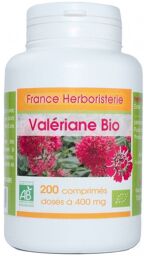 VALERIANE BIO AB 200 comprimés dosés à 400 mg en comprimés.