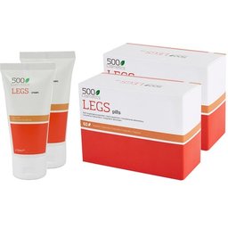 500Cosmetics Packs Legs Duplo Para Varices 60Caps+ Crema 75ml