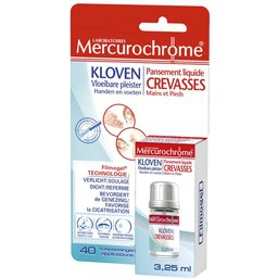 Mercurochrome® Pansement liquide Crevasses Mains