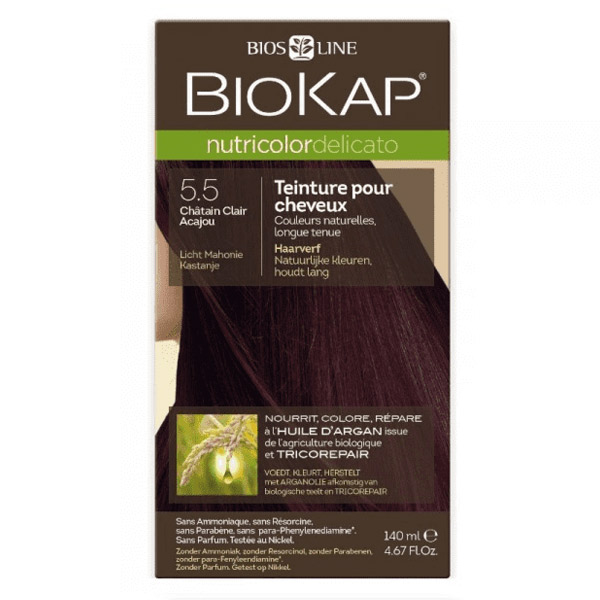 Nutricolor Delicato Hair Dye 5.5 Châtain Clair Acajou 140ml
